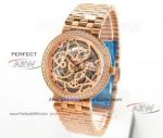 New Piaget Watches For Sale - Replica Piaget Altiplano Skeleton Rose Gold Diamond Watches